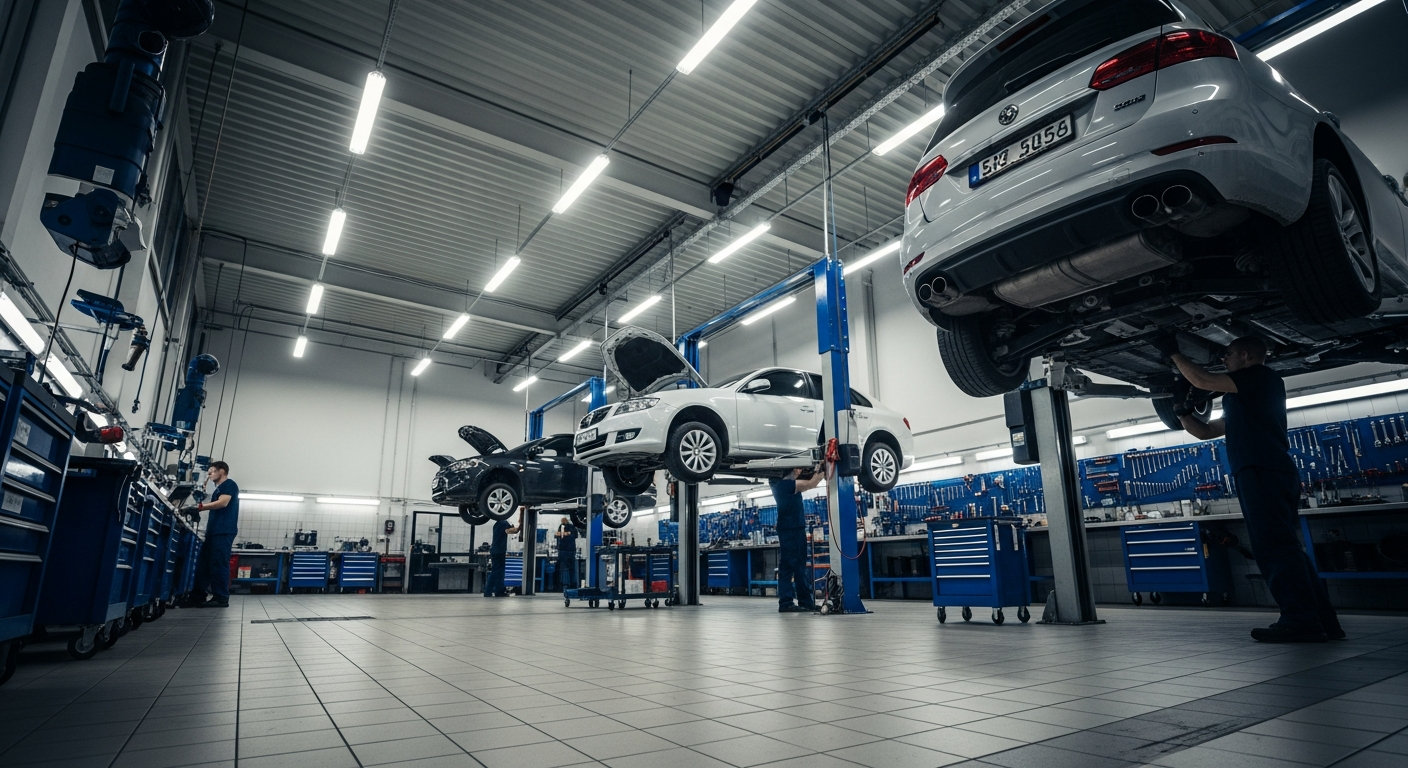 Werkplaats van Garage De Vries in Zaandam